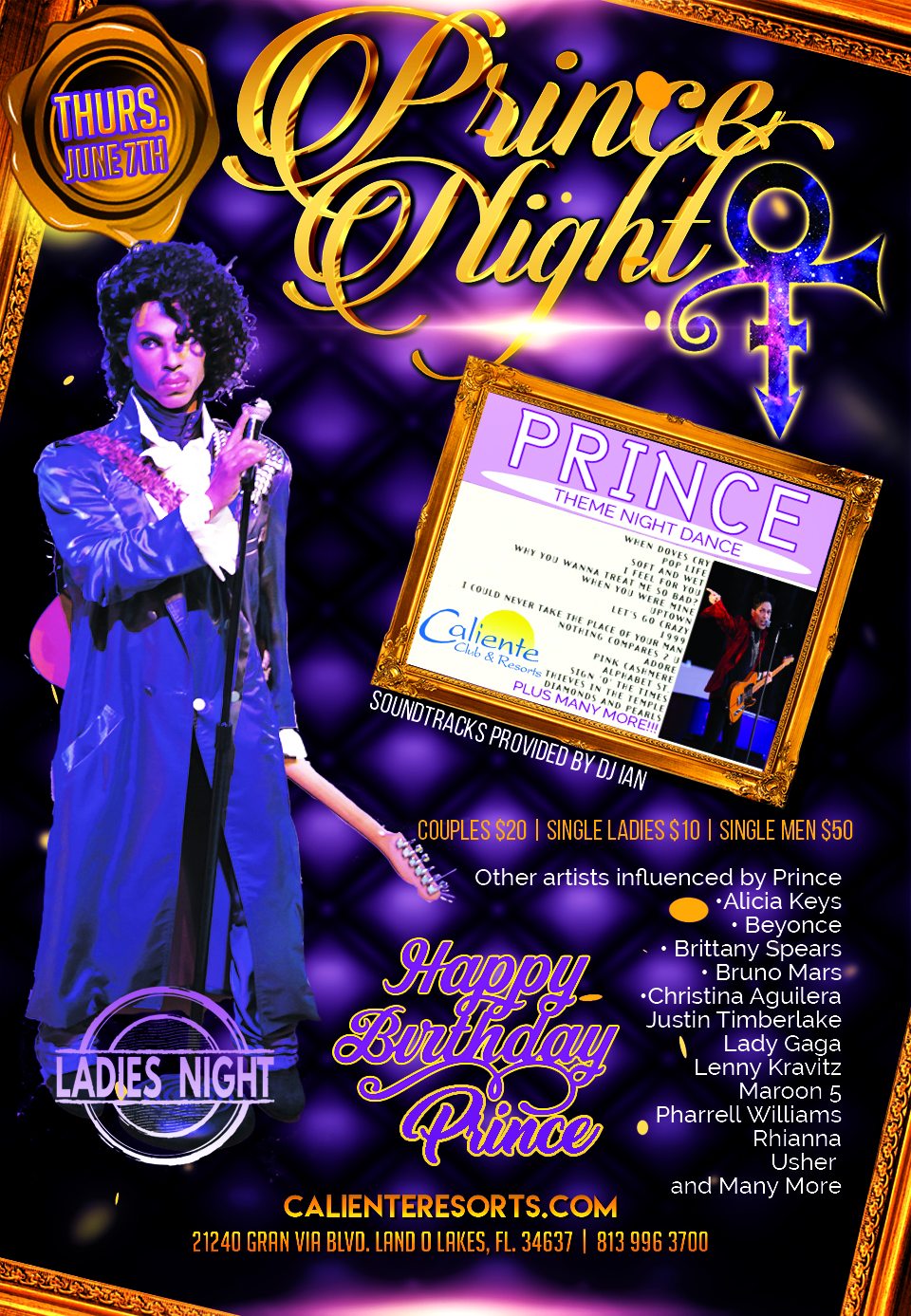 Caliente Resorts Prince birthday
